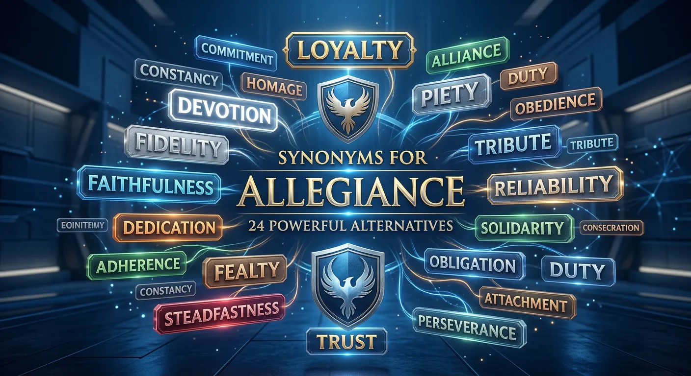 Synonyms for allegiance with meanings and examples