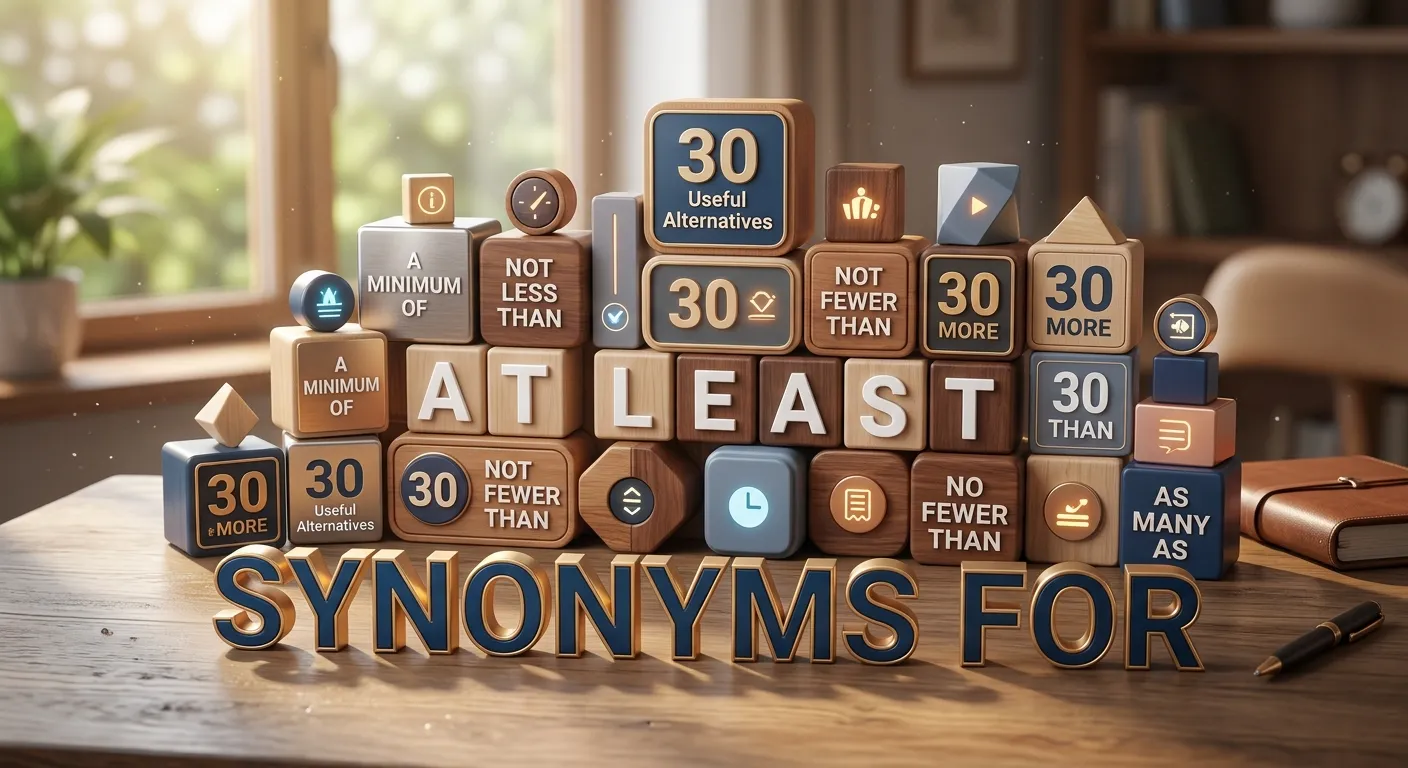 Synonyms for at least: 30 useful alternatives with meanings and examples
