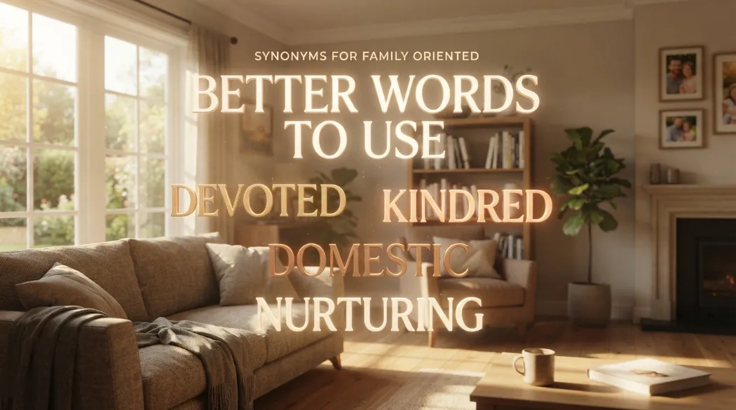 Synonyms for family oriented with family-focused alternative words