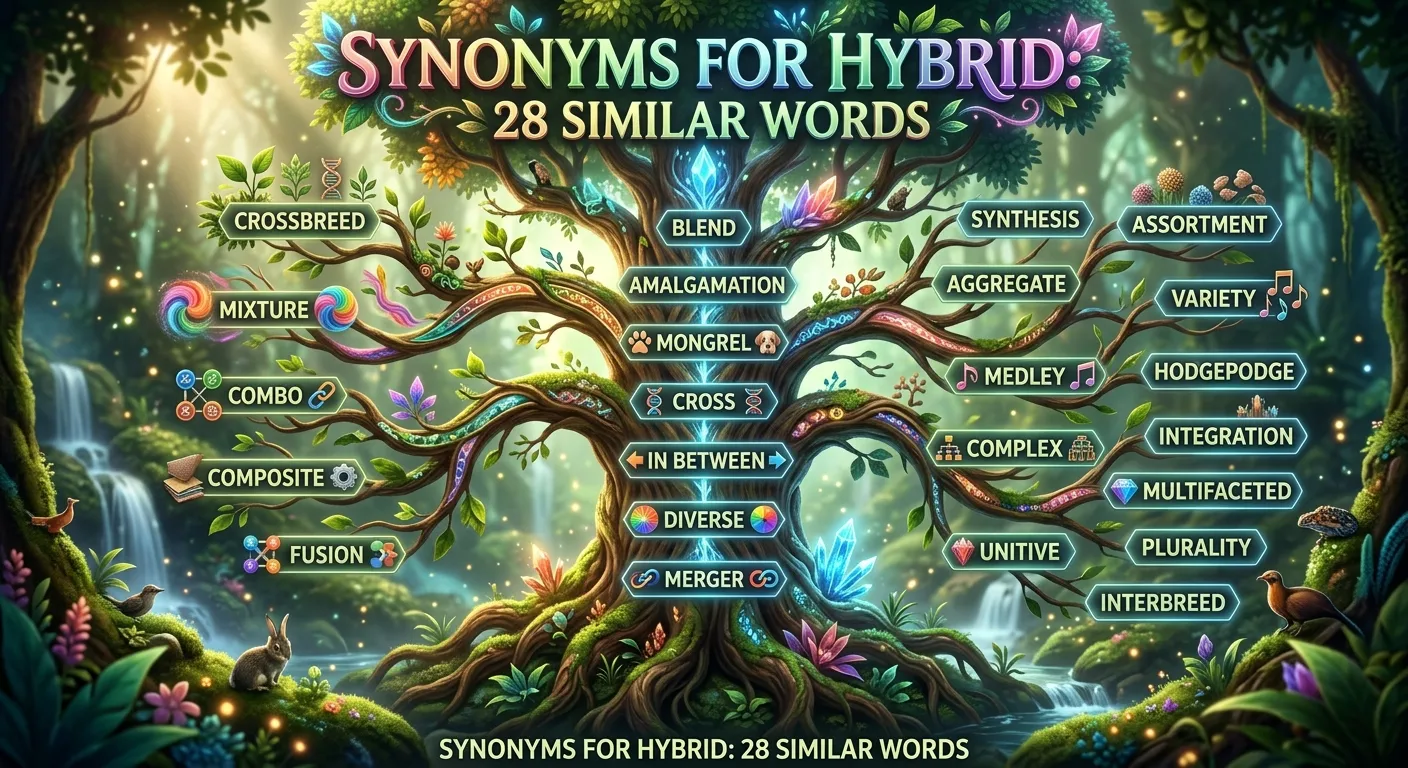 synonyms for hybrid: alternative words