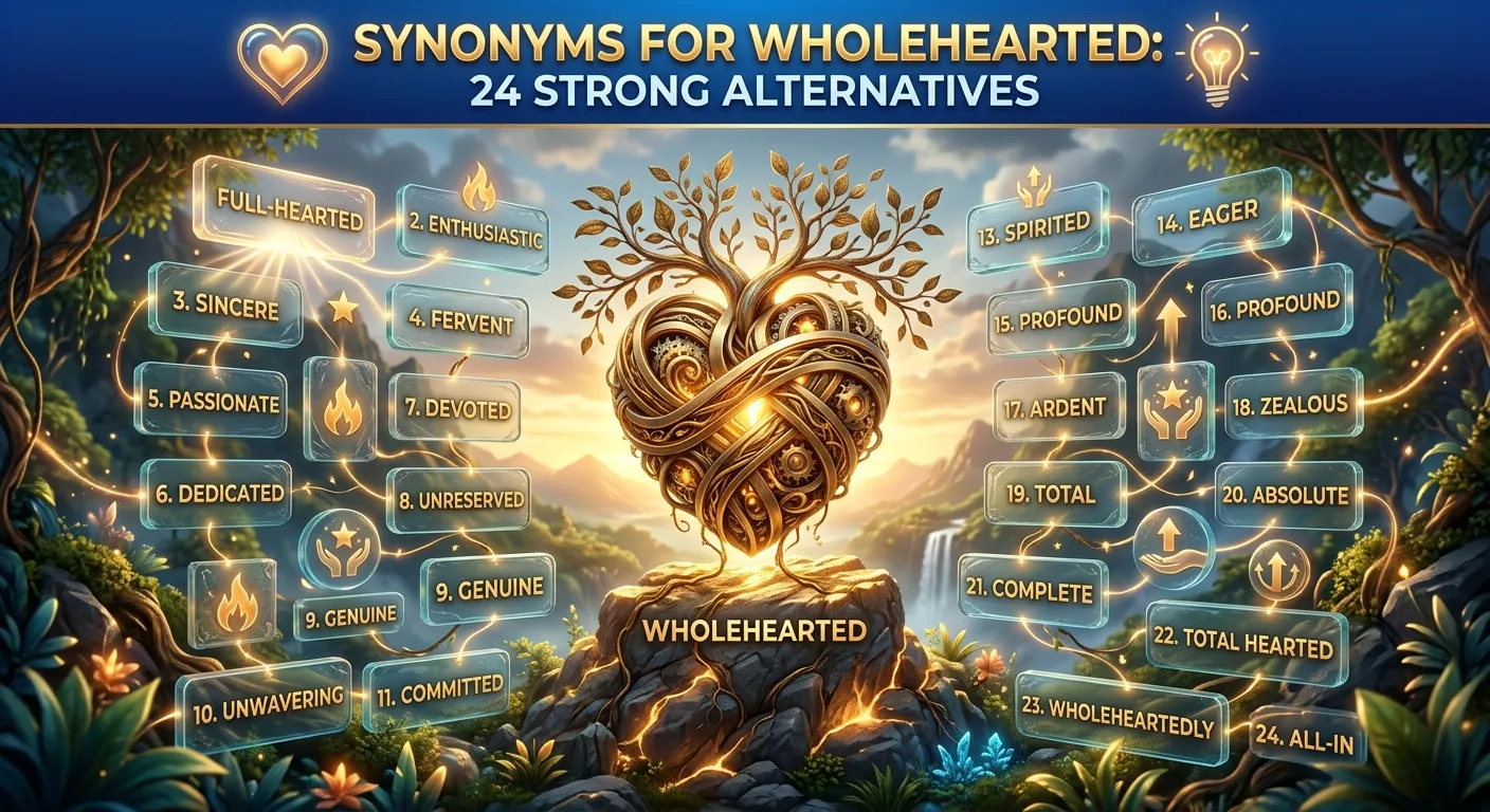 Synonyms for wholeheartedly with meanings and examples